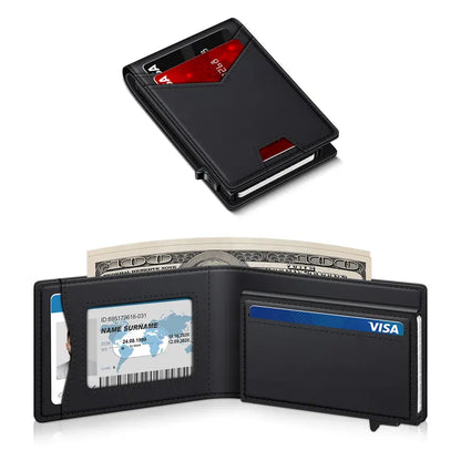 Instant Access RFID Blocking Pop-Up Minimalist Bifold Wallet