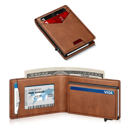 Instant Access RFID Blocking Pop-Up Minimalist Bifold Wallet