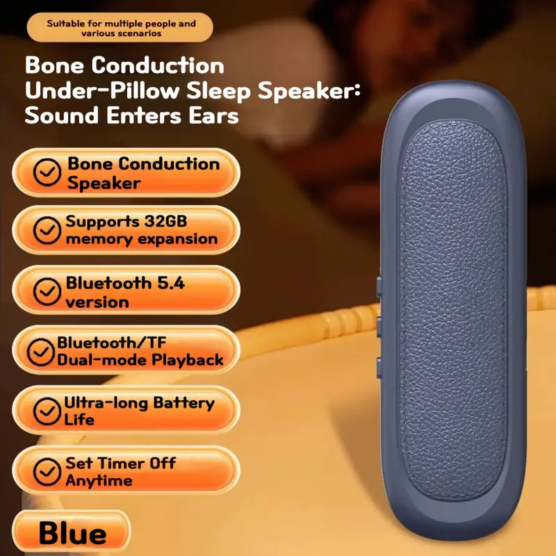 Bone Conduction Under-Pillow Sleep Speaker for Side Sleepers