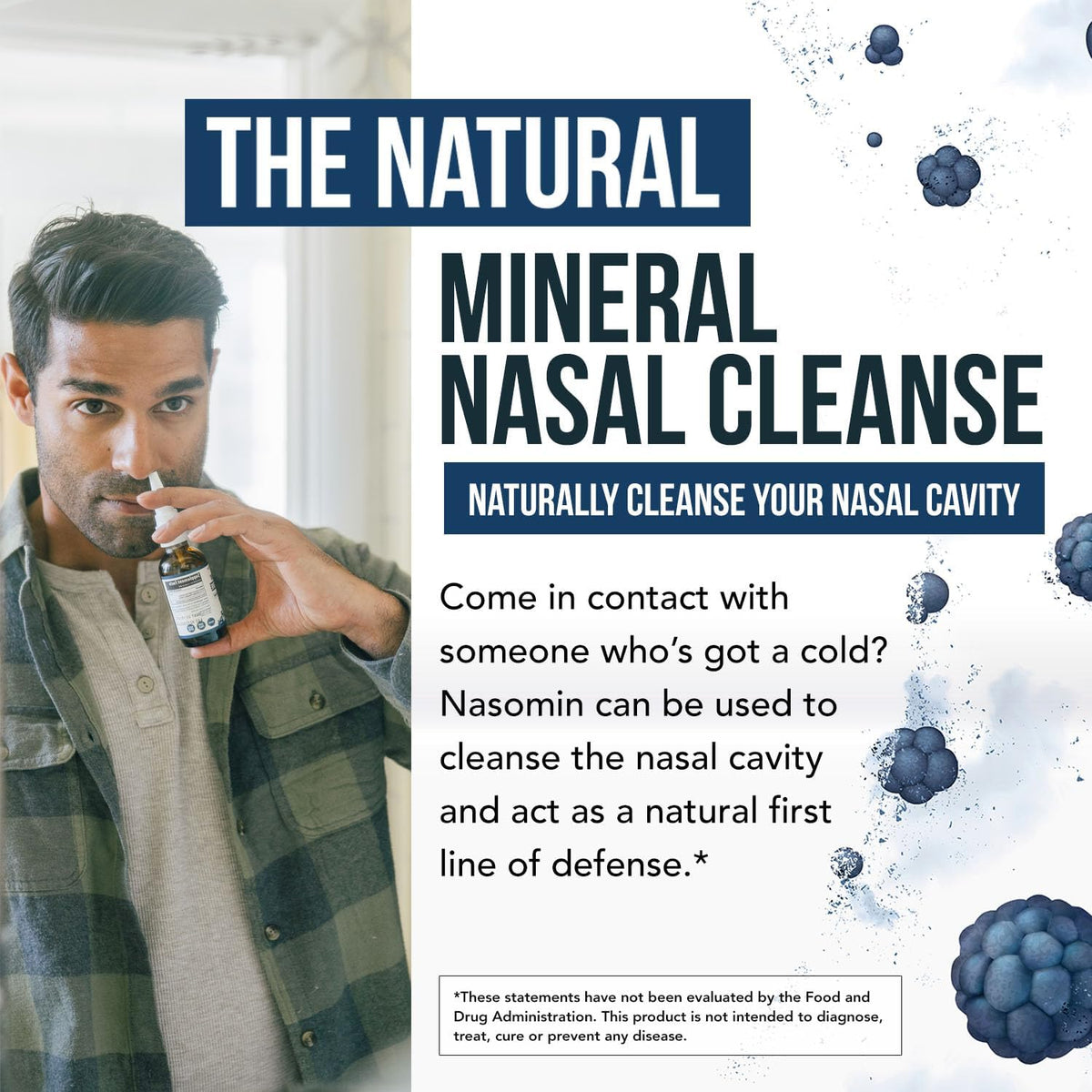 Iodine & Fulvic Acid Nasal Spray – [30-Day Supply Set] – 360° Daily Defense Nasal Cleanse