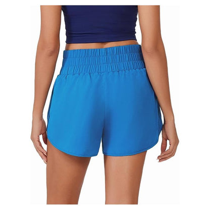 [🎁 BUY 1 GET 1 FREE] High-Waist Quick-Dry Running Shorts with Zipper Pocket & Liner