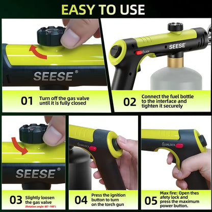 Instant One-Touch Ignition Powerful Propane Torch