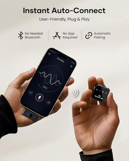 Capture Crystal Clear Audio Anywhere With KUKIHO Pro Wireless Lavalier Microphone