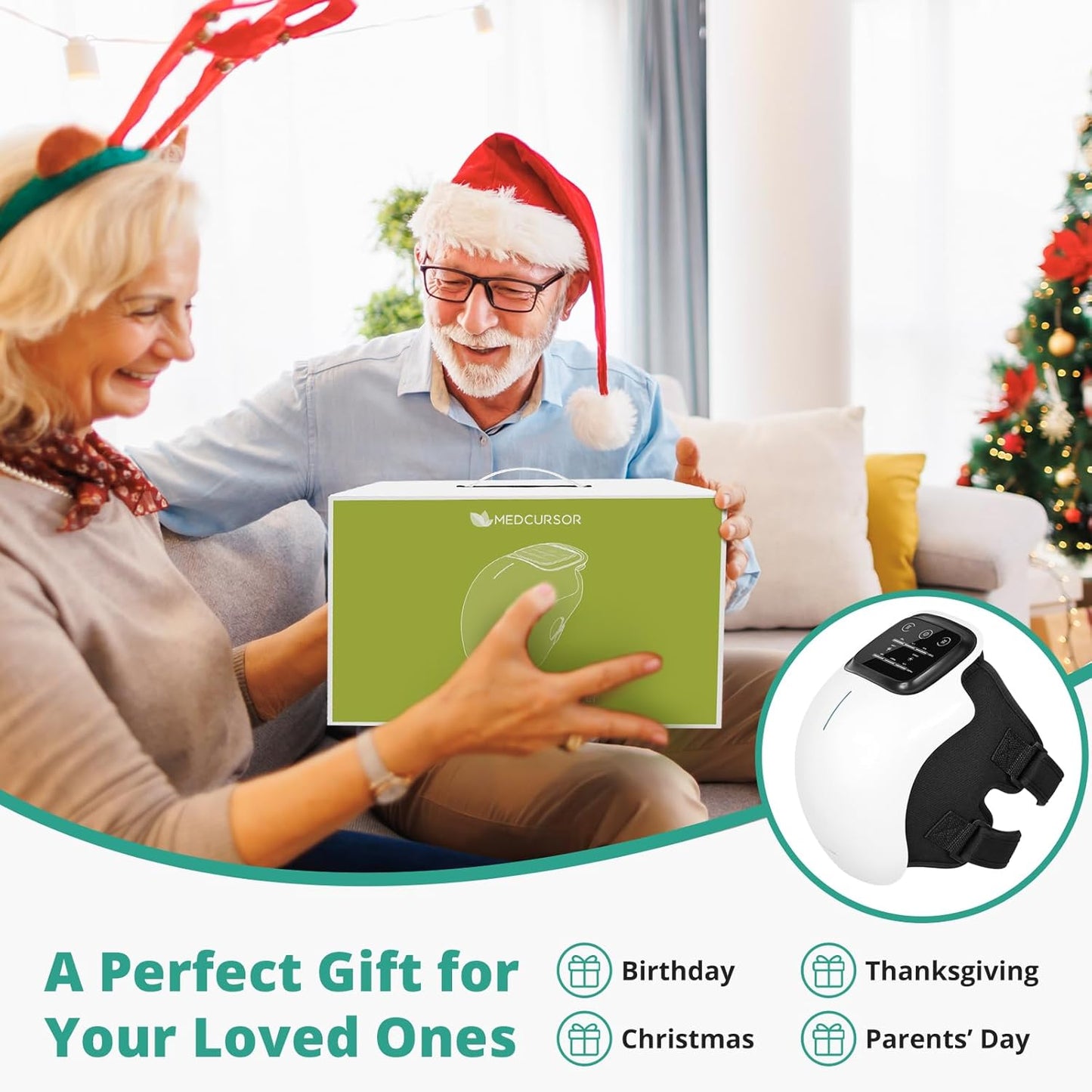 Professional Knee Therapy At Home — The Smart Heat & Vibration Massager For Instant Joint Relief. 🦵🔥