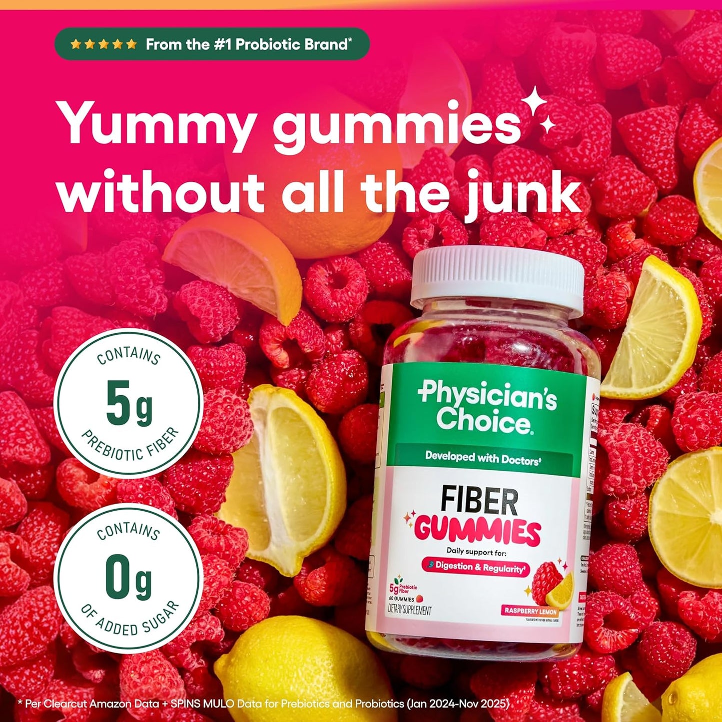 Physician-Approved Fiber Support: The #1 Sugar-Free Gummy for Digestive Regularity