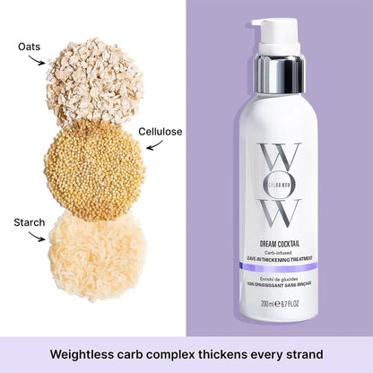 Instant Carb-Infused Hair Thickening Leave-In Treatment for Fine & Thin Hair