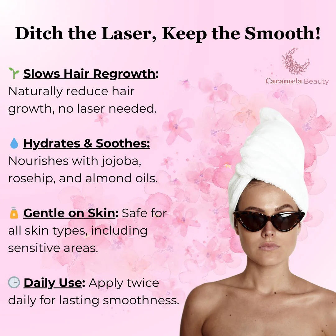 Stop Shaving Daily: Natural Hair Removal Support with Pure Cyperus Rotundus Oil