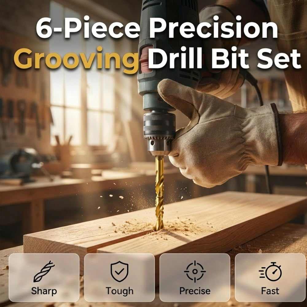 Titanium Side-Cutting Drill Bit Set – Drill, Ream & Side-Cut with One Tool