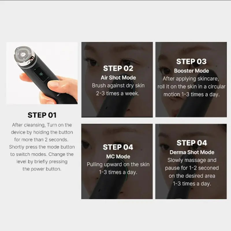 Microcurrent Facial Glow Device & Kojic Acid Turmeric Niacinamide Serum Set