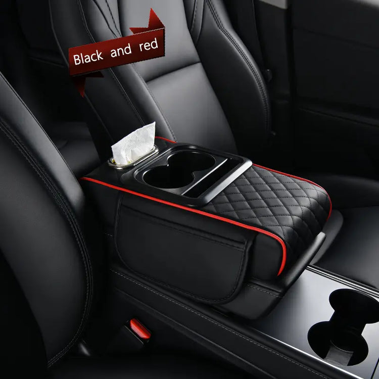 【Limited Time Buy 3 Get 1 Free】 Leather Car Armrest Cover for Comfort & Interior Upgrade