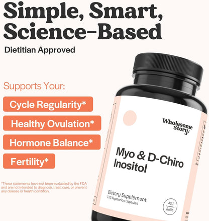 Reclaim Your Rhythm: Myo-Inositol & D-Chiro Inositol Complex