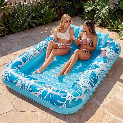 Ultimate Sun Soaking: The Sloosh Inflatable Tanning Pool Lounge