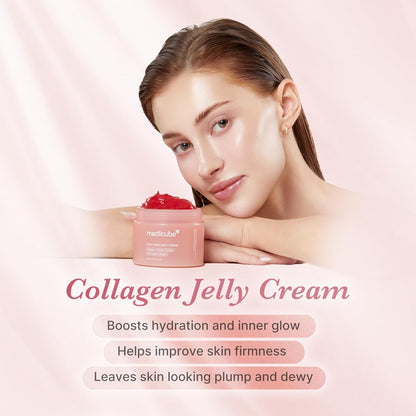 Get Instant Korean Glass Skin Glow With Collagen Jelly Cream