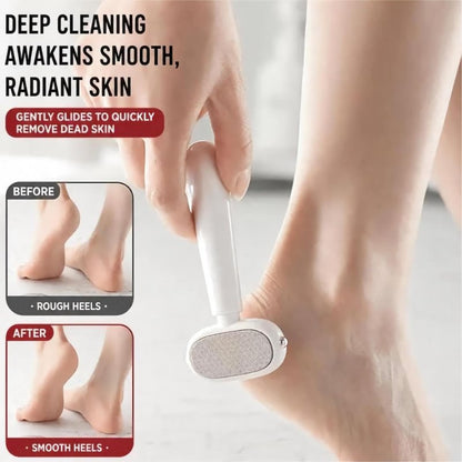 Dual-Sided Foot Callus Remover with Detachable Replaceable Heads