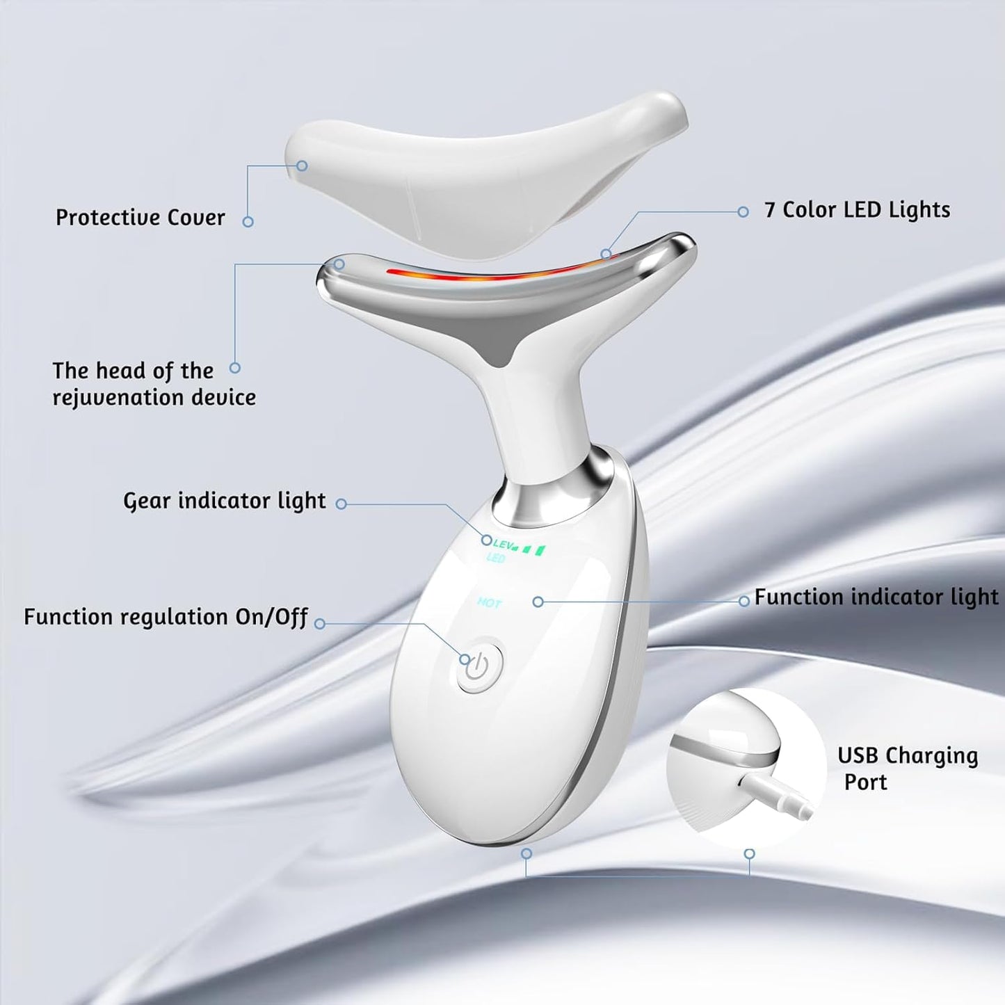 7-in-1 LED Photon Beauty Device: Sculpt, Lift & Rejuvenate Your Skin