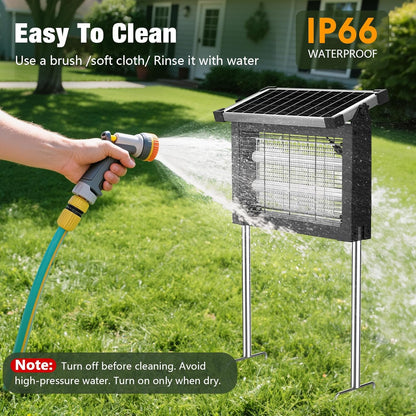 Reclaim Your Backyard with the ZeChuan Solar-Powered 4000V Bug Zapper