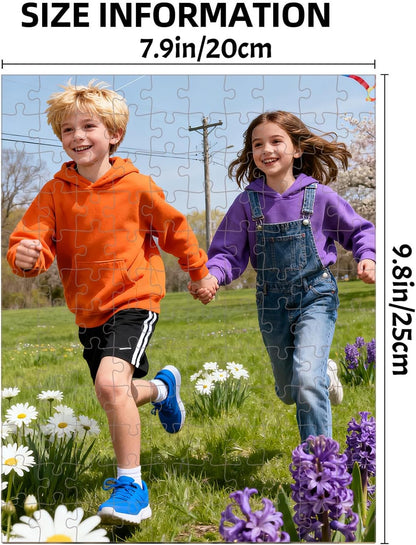 Custom Wooden Jigsaw Puzzles - 200/300/500/1000/1500 Piece Photo Gift Sets for Adults & Kids - Pet, Wedding, Family Memory Keepsake