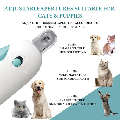 Precision Adjustable Safety Pet Nail Clipper with Anti-Splash Guard