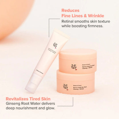 Revive Eye Serum & Patch Duo - Ginseng + Retinal Anti-Wrinkle Under-Eye Care