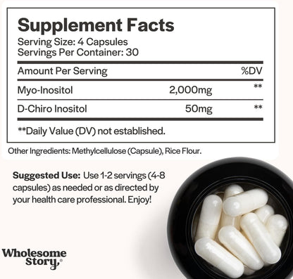 Reclaim Your Rhythm: Myo-Inositol & D-Chiro Inositol Complex