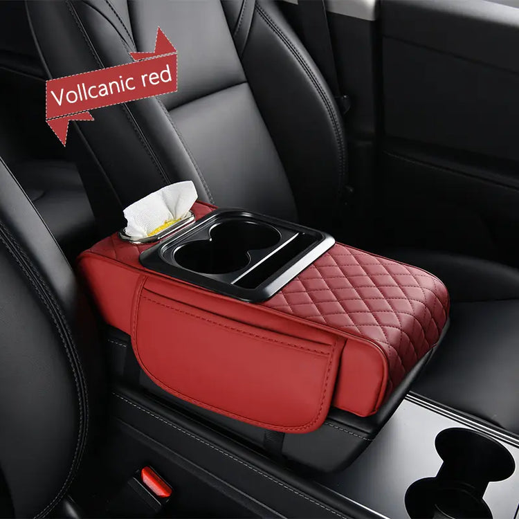 【Limited Time Buy 3 Get 1 Free】 Leather Car Armrest Cover for Comfort & Interior Upgrade