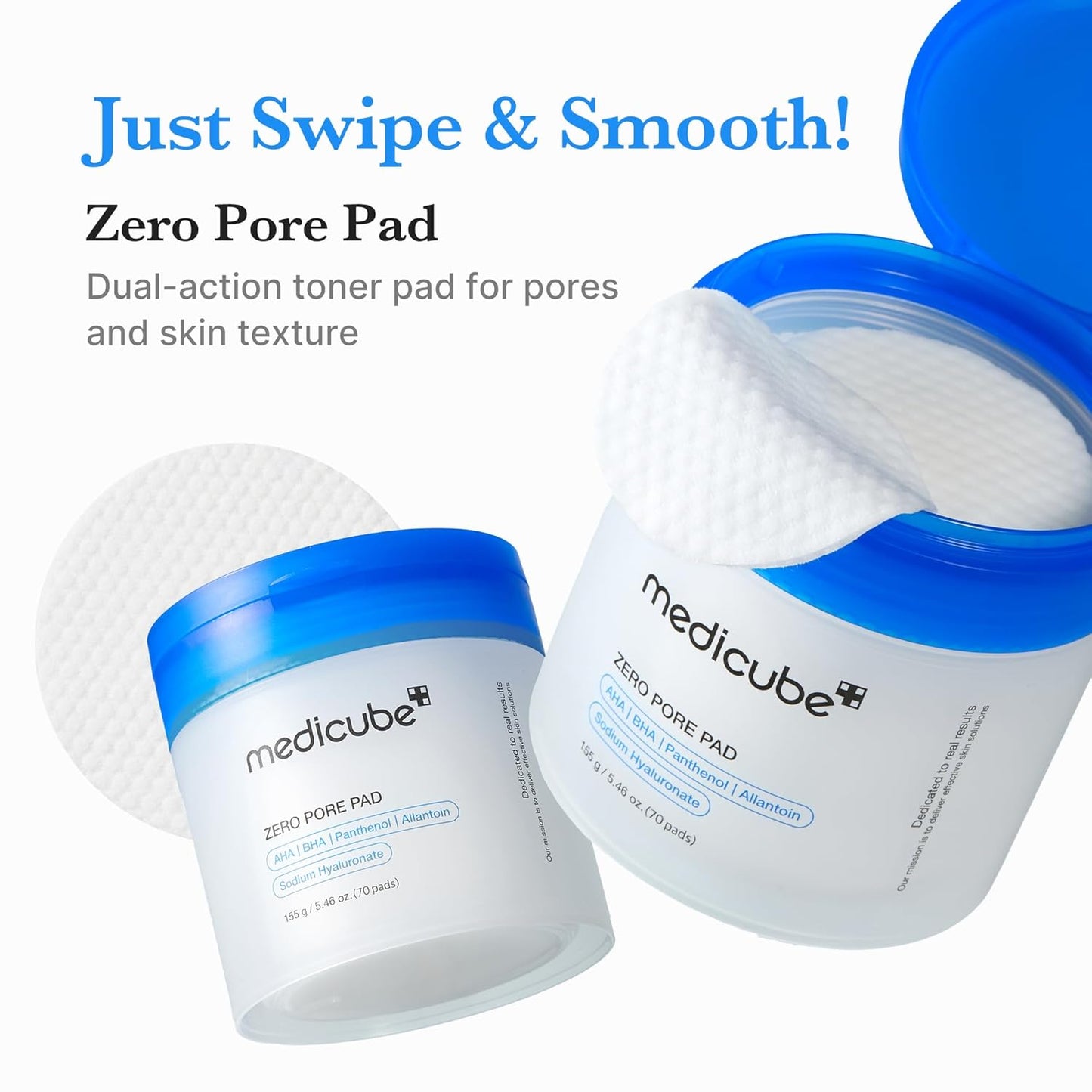 Ultra-Smoothing AHA BHA Dual-Textured Pore Tightening Toner Pads