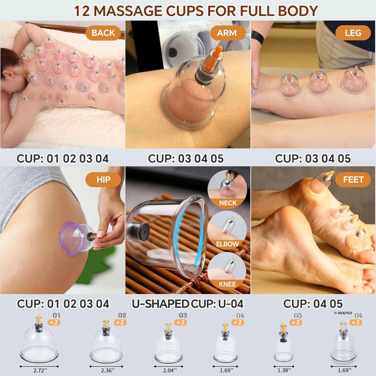 Relieve Muscle Pain and Sculpt Your Body With 12-Level Smart Electric Cupping Massager