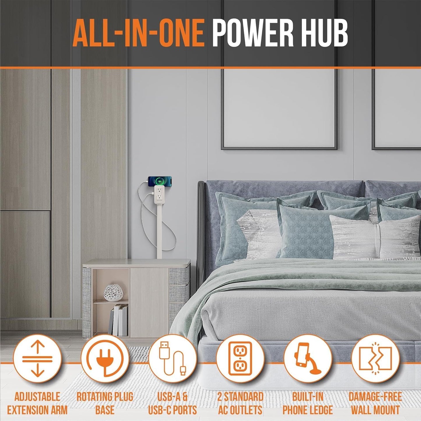 One Socket, Four Devices: The EZ Outlet 4-in-1 Power Extender