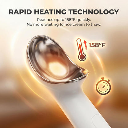 Effortlessly Scoop Hard Frozen Ice Cream With Smart Heated Technology