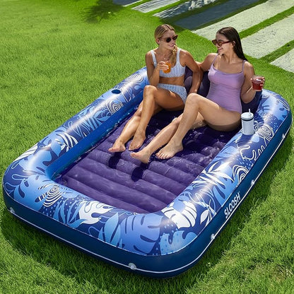 Ultimate Sun Soaking: The Sloosh Inflatable Tanning Pool Lounge