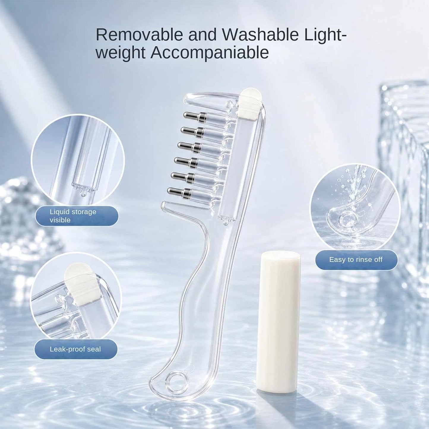 Precision Scalp Oil Applicator Brush for Direct Root Nourishment & Hair Care