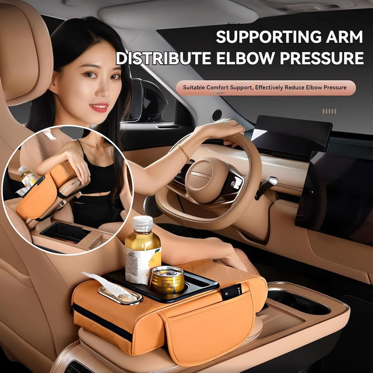 【Limited Time Buy 3 Get 1 Free】 Leather Car Armrest Cover for Comfort & Interior Upgrade