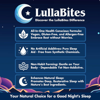 LullaBites™ | Your Nightly Ritual for Better Dreams & Stress-Free Sleep
