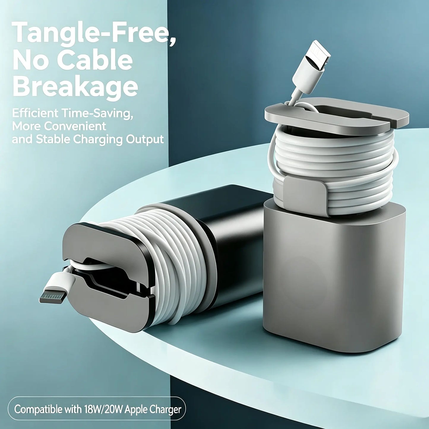 2-in-1 Silicone Charger Protector & Cord Winder