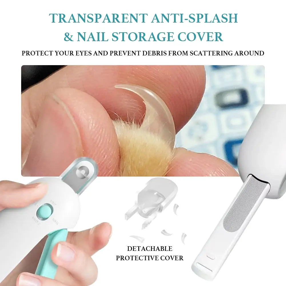 Precision Adjustable Safety Pet Nail Clipper with Anti-Splash Guard