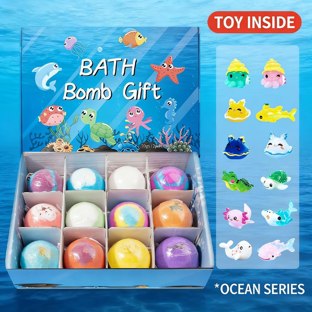 Fizzy Fun, Hidden Surprises: Premium Kids' Bath Bombs