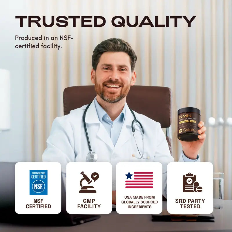 Recharge Your Cells. Reverse Your Age. 1000mg Pure NMN.