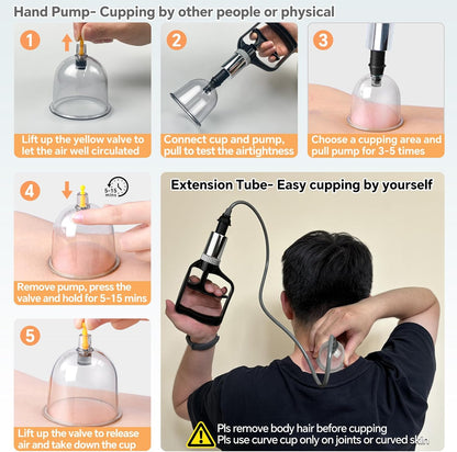 Relieve Muscle Pain and Sculpt Your Body With 12-Level Smart Electric Cupping Massager