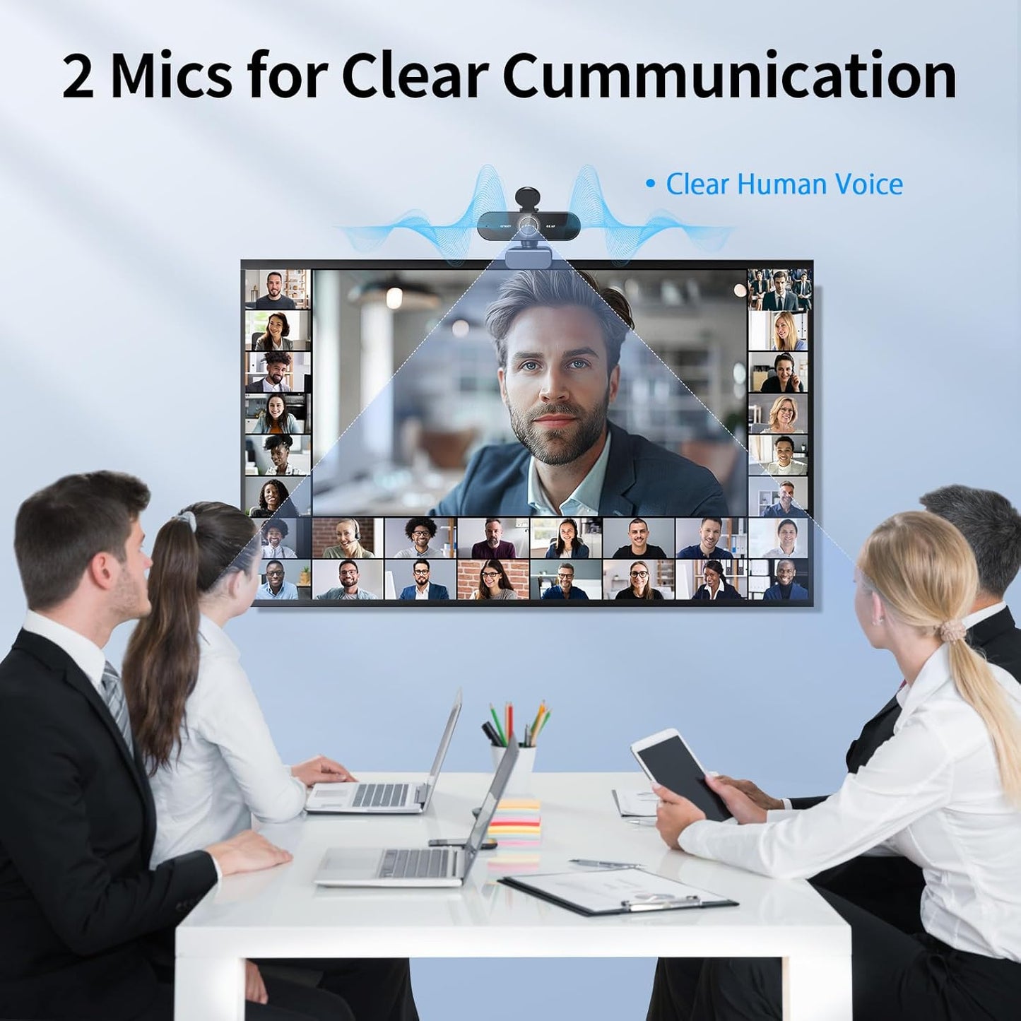 Elevate Your Professional Image With The Ultra-HD 4K AI Auto-Focus Webcam