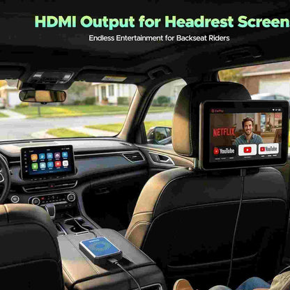 Turn Wired CarPlay Into Wireless Movie Theater Instantly