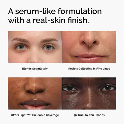 Serum-Infused Lightweight Foundation for Flawless Natural Daily Coverage