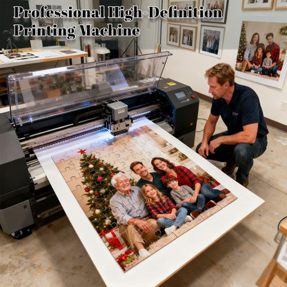 Custom Wooden Jigsaw Puzzles - 200/300/500/1000/1500 Piece Photo Gift Sets for Adults & Kids - Pet, Wedding, Family Memory Keepsake