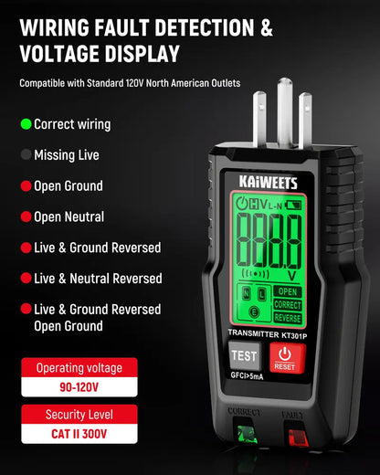 AC Circuit Breaker Finder Tool with LCD Display