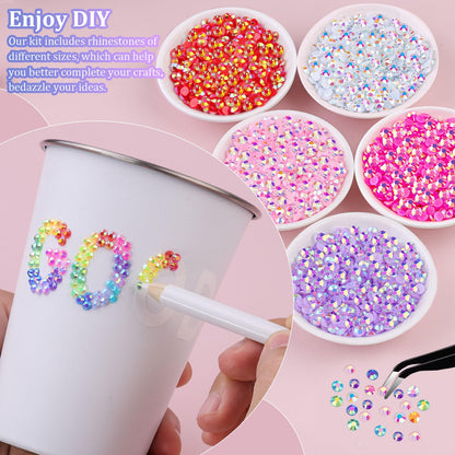Unleash Your Sparkle: 37,000Pcs Premium Resin Jelly Rhinestone Kit