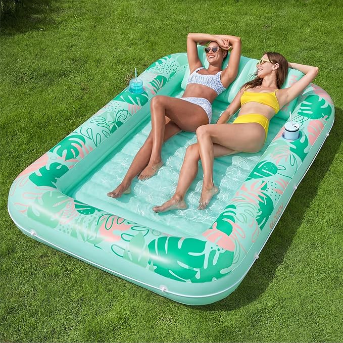 Ultimate Sun Soaking: The Sloosh Inflatable Tanning Pool Lounge