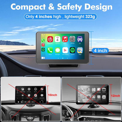 2025 Upgraded Wireless CarPlay Screen for Andriod & Iphone