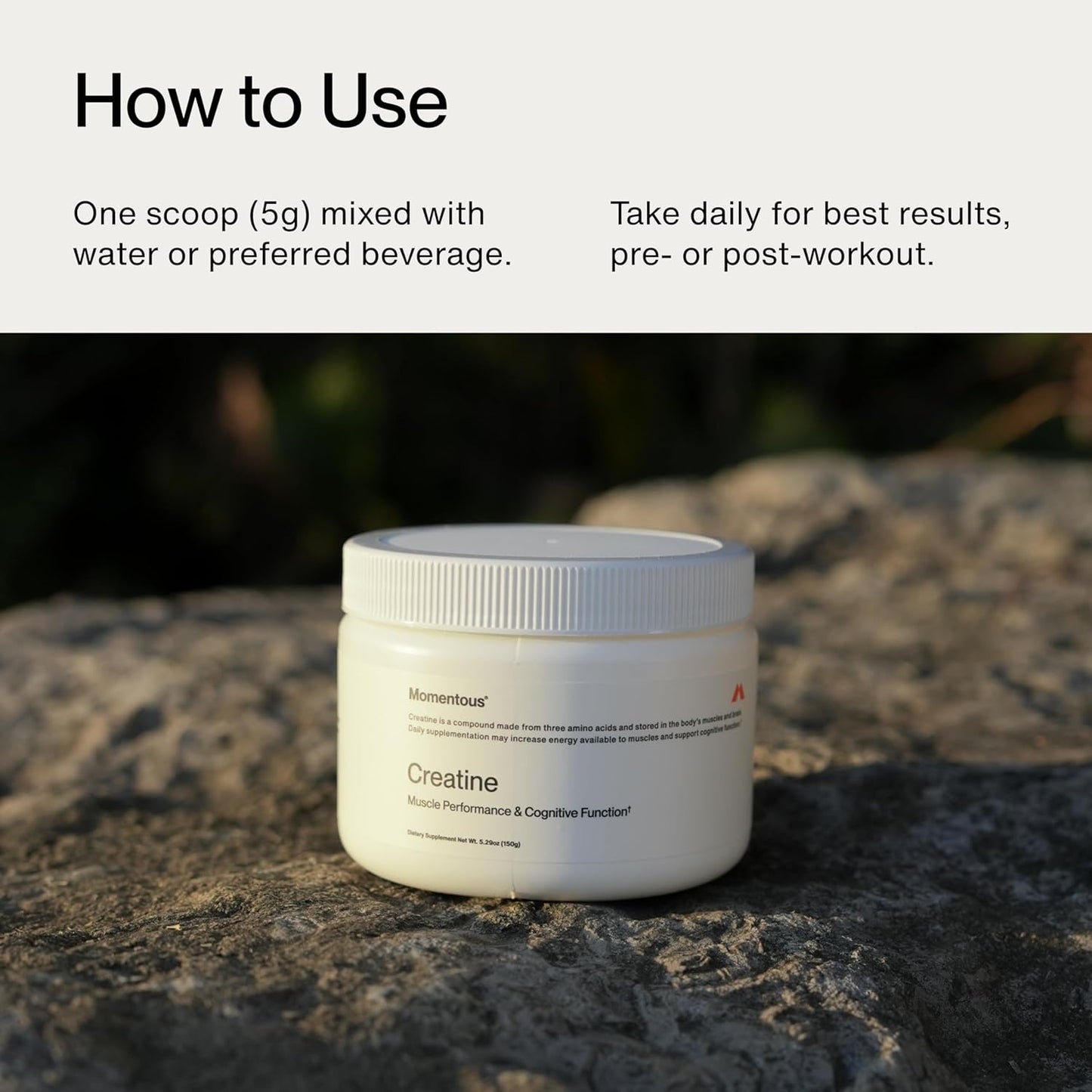 Pure Power, Proven Science: Momentous Creatine Monohydrate