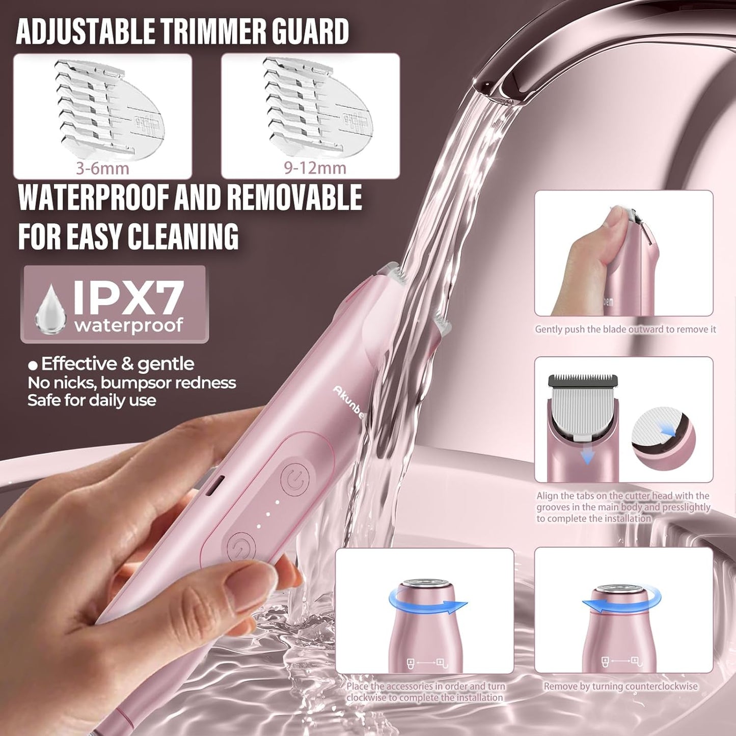 2-in-1 Painless Precision Electric Shaver & Bikini Trimmer