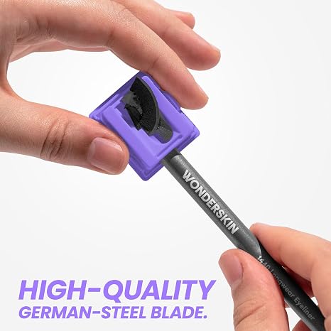 German-Precision Makeup Pencil Sharpener for Ultra-Smooth, Zero-Break Sharpening