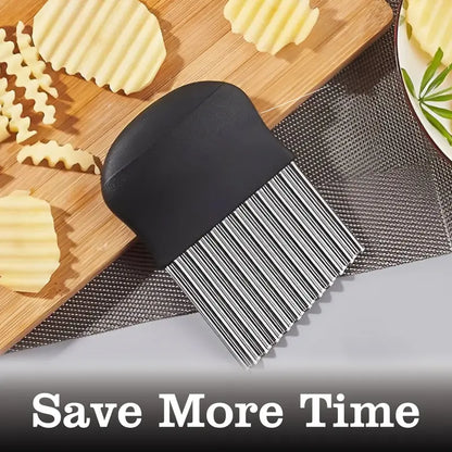 Effortless Wavy Potato & Vegetable Crinkle Cutter